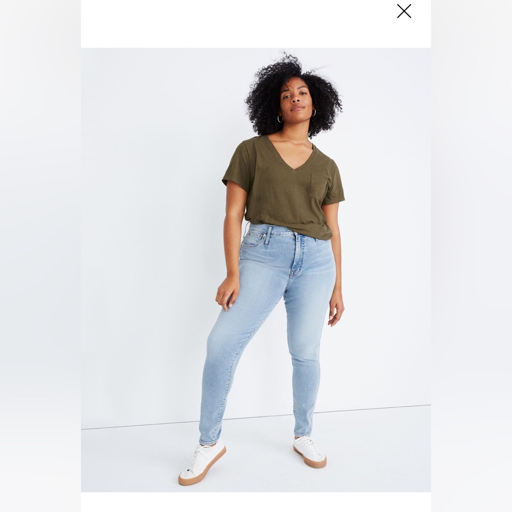 Madewell 10" High-Rise Skinny Jeans in Summer Wash 32